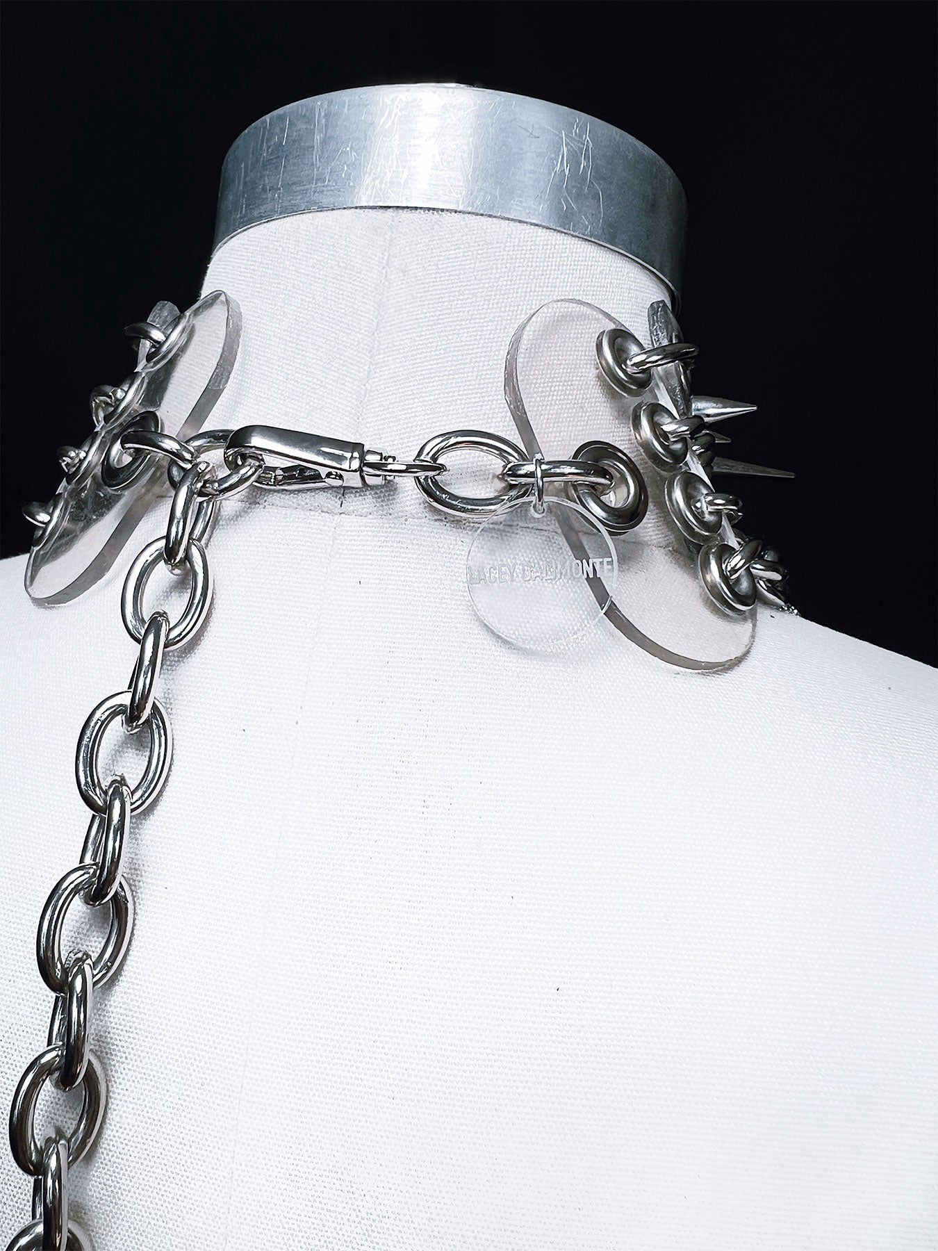 Stacked Chain Choker - Clear